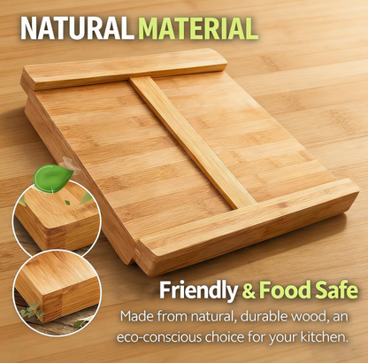 Bamboo Cutting Board with Drawer
